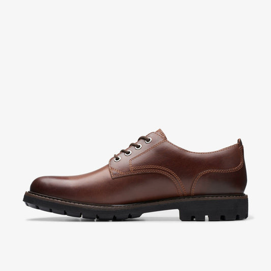 Batcombe Tie Dark Tan Leather | Clarks for sale - Men