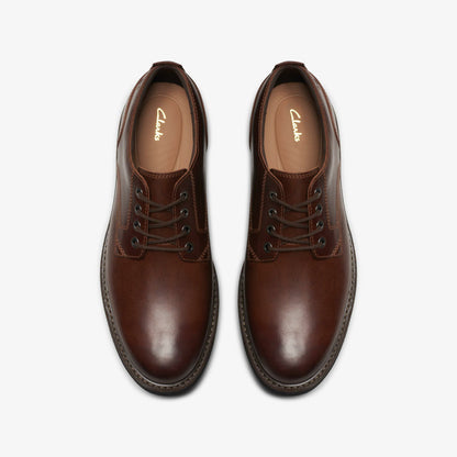 Batcombe Tie Dark Tan Leather | Clarks for sale - Men
