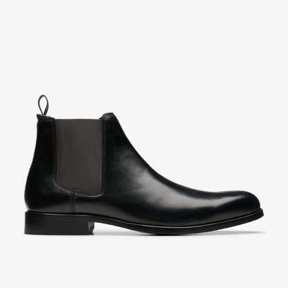 Craft Arlo Top Chelsea Boot Black Leather | Clarks outlet - Men