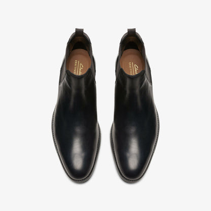 Craft Arlo Top Chelsea Boot Black Leather | Clarks outlet - Men