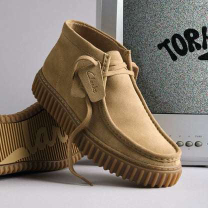 Torhill Hi Dark Sand Suede | Clarks on Sale - Women / Men