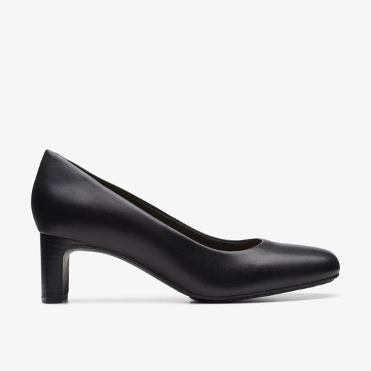 Kyndall Iris Black Leather | Clarks on Sale - Women