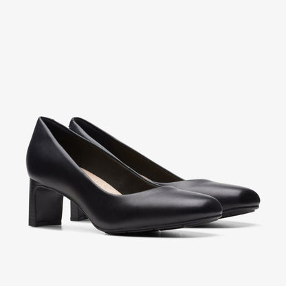 Kyndall Iris Black Leather | Clarks on Sale - Women