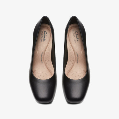 Kyndall Iris Black Leather | Clarks on Sale - Women