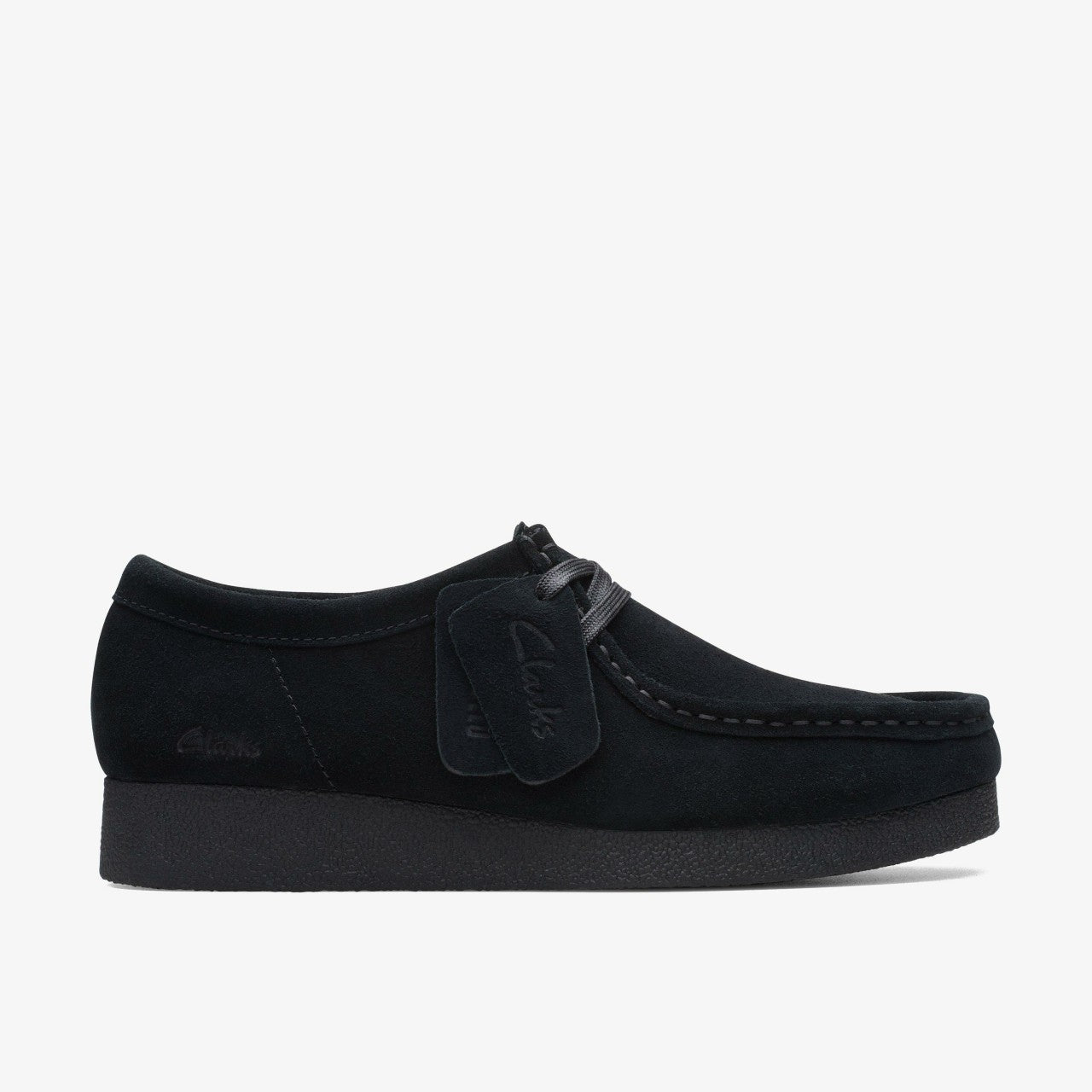 Wallabee EVO Shoe Black Suede | Clarks outlet - Women