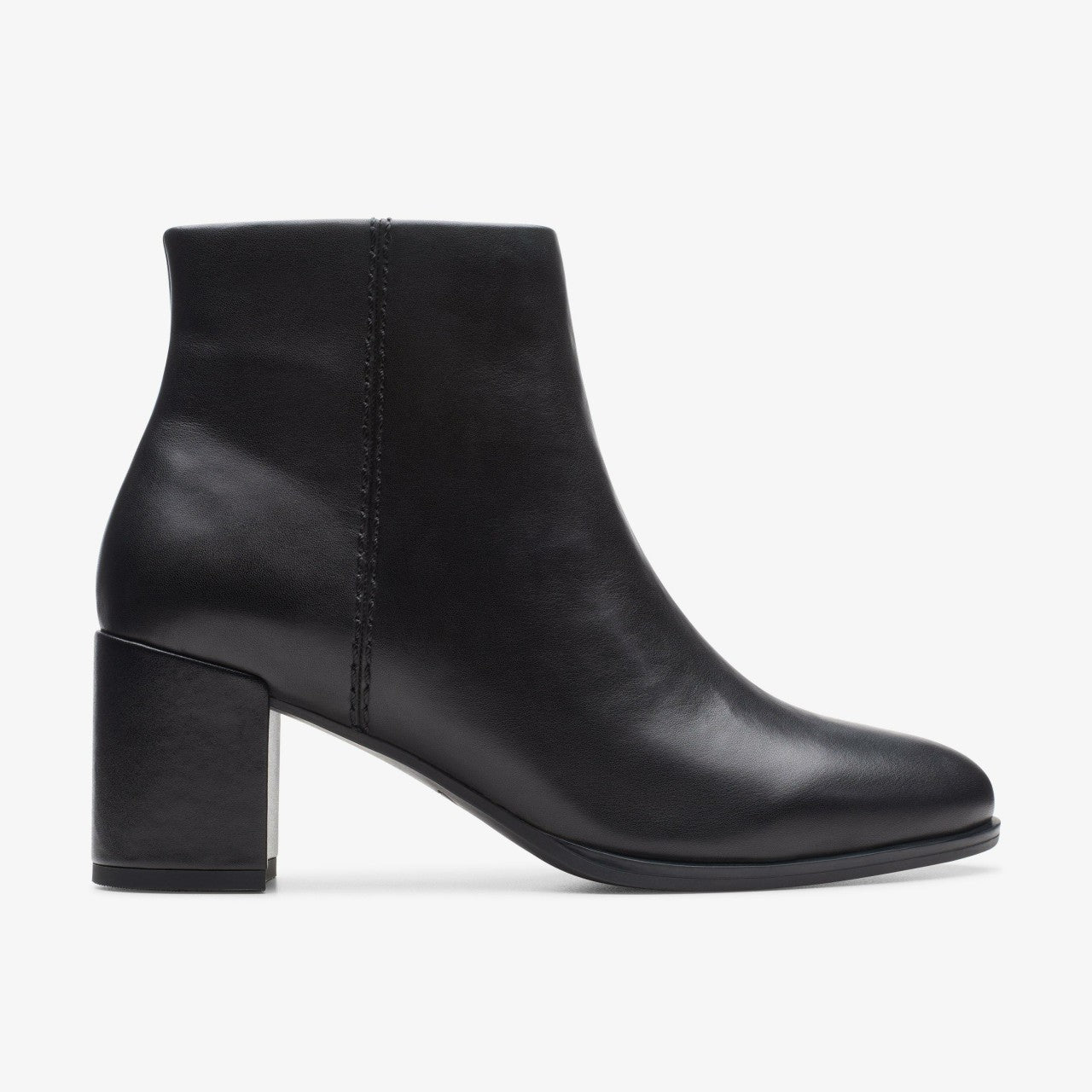 Freva 55 Zip Ankle Boot Black Leather | Clarks on Sale - Women