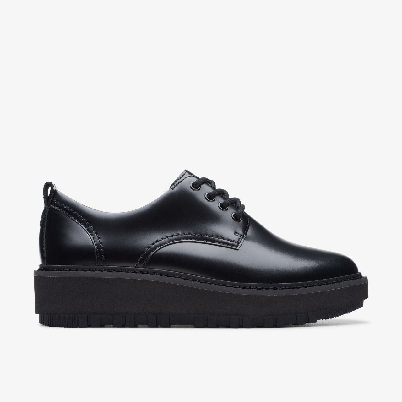 Orianna W Derby Black Leather | Clarks Sale - Women