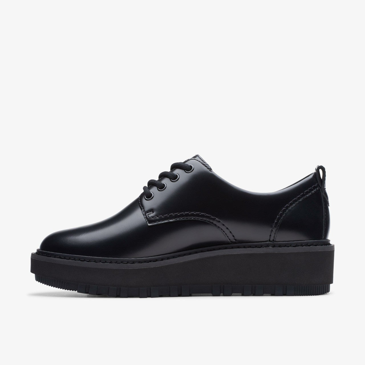 Orianna W Derby Black Leather | Clarks Sale - Women