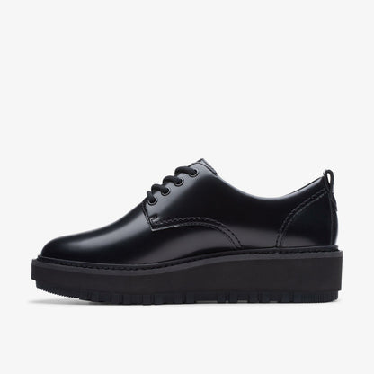 Orianna W Derby Black Leather | Clarks Sale - Women
