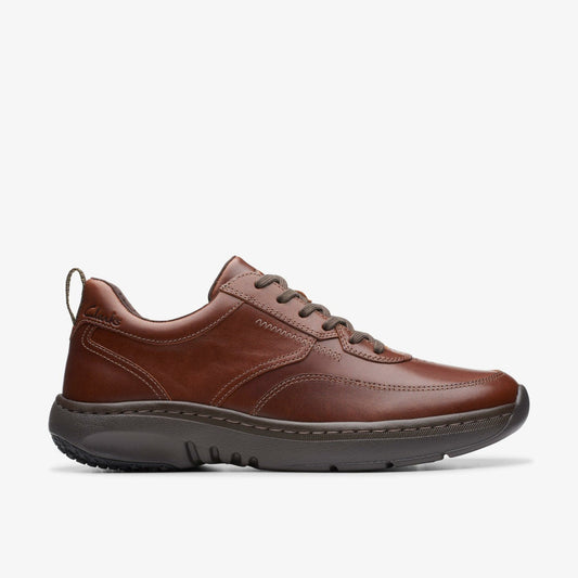Clarks Pro Lace Dark Tan Leather | Clarks on Sale - Men