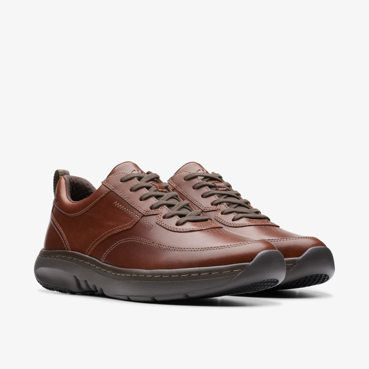 Clarks Pro Lace Dark Tan Leather | Clarks on Sale - Men