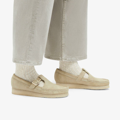 Wallabee T Bar Maple Suede | Clarks discount - Women
