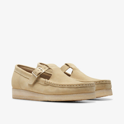 Wallabee T Bar Maple Suede | Clarks discount - Women