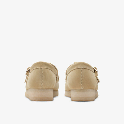 Wallabee T Bar Maple Suede | Clarks discount - Women