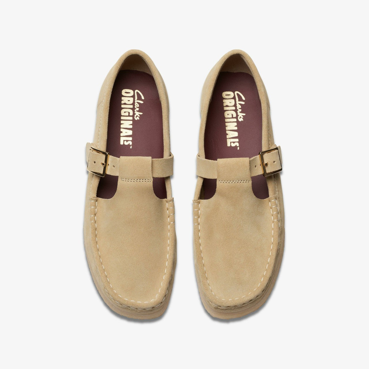 Wallabee T Bar Maple Suede | Clarks discount - Women