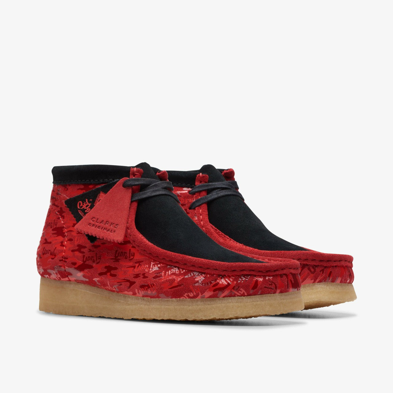 Wallabee Boot Red Camouflage | Clarks on Sale - Men