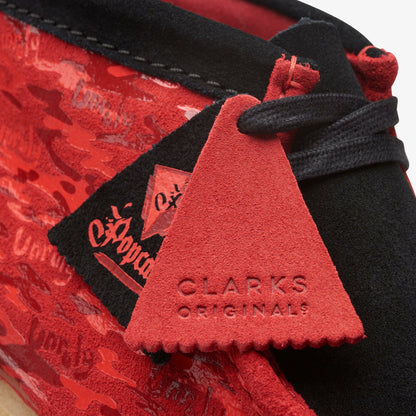 Wallabee Boot Red Camouflage | Clarks on Sale - Men