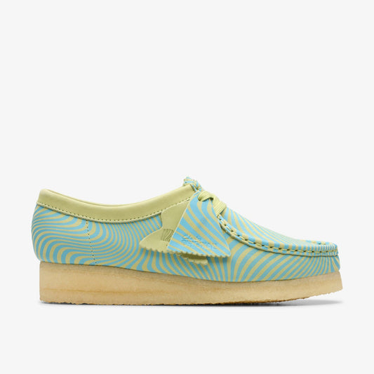 Wallabee Blue / Lime Print | Clarks online - Women