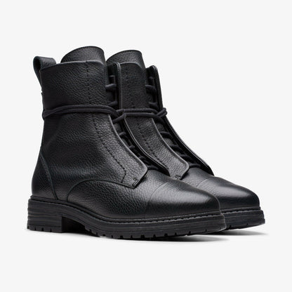 Rixley Lace Black Leather | Clarks on Sale - Women