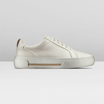 Hollyhock Walk Off White Leather | Clarks on Sale - Women