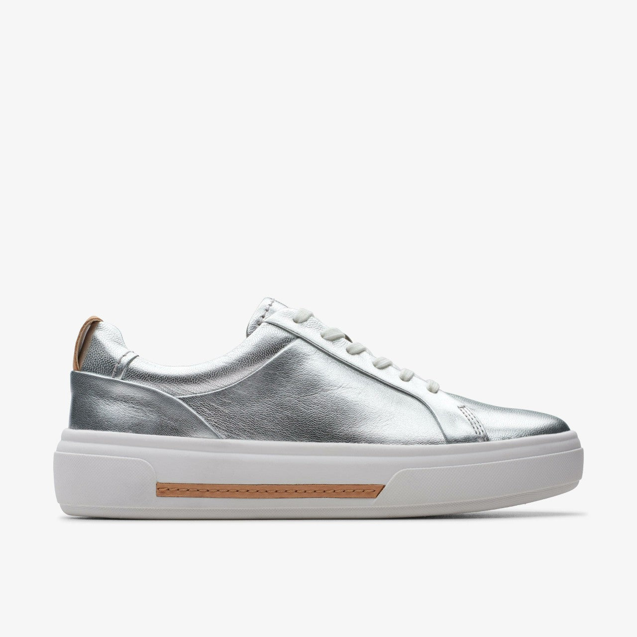 Hollyhock Walk Silver Leather | Clarks for sale - Women