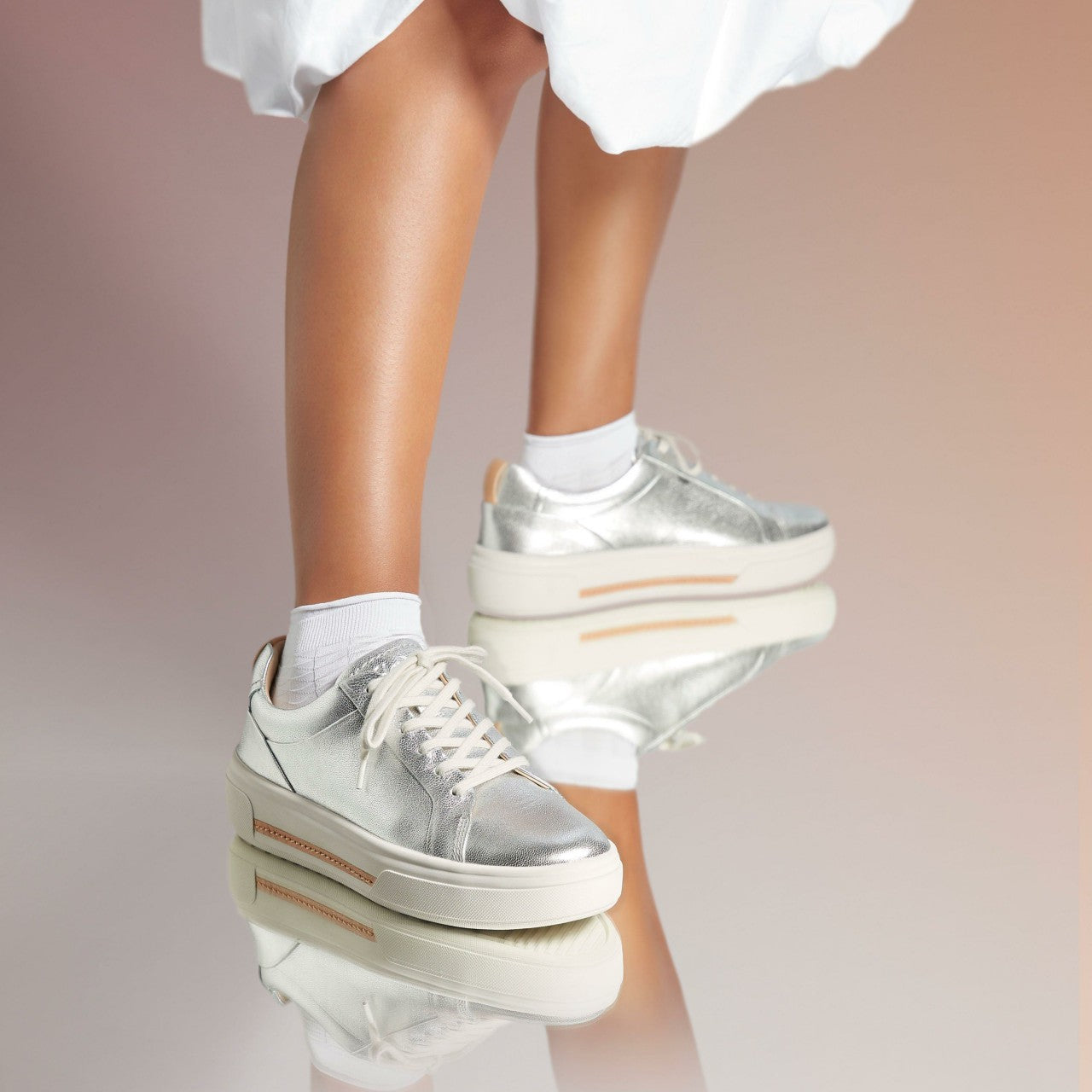 Hollyhock Walk Silver Leather | Clarks for sale - Women
