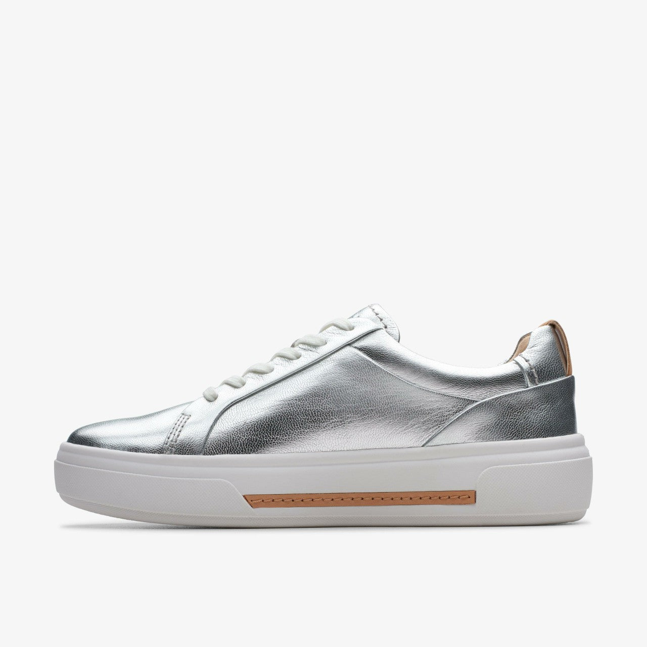Hollyhock Walk Silver Leather | Clarks for sale - Women