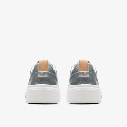 Hollyhock Walk Silver Leather | Clarks for sale - Women