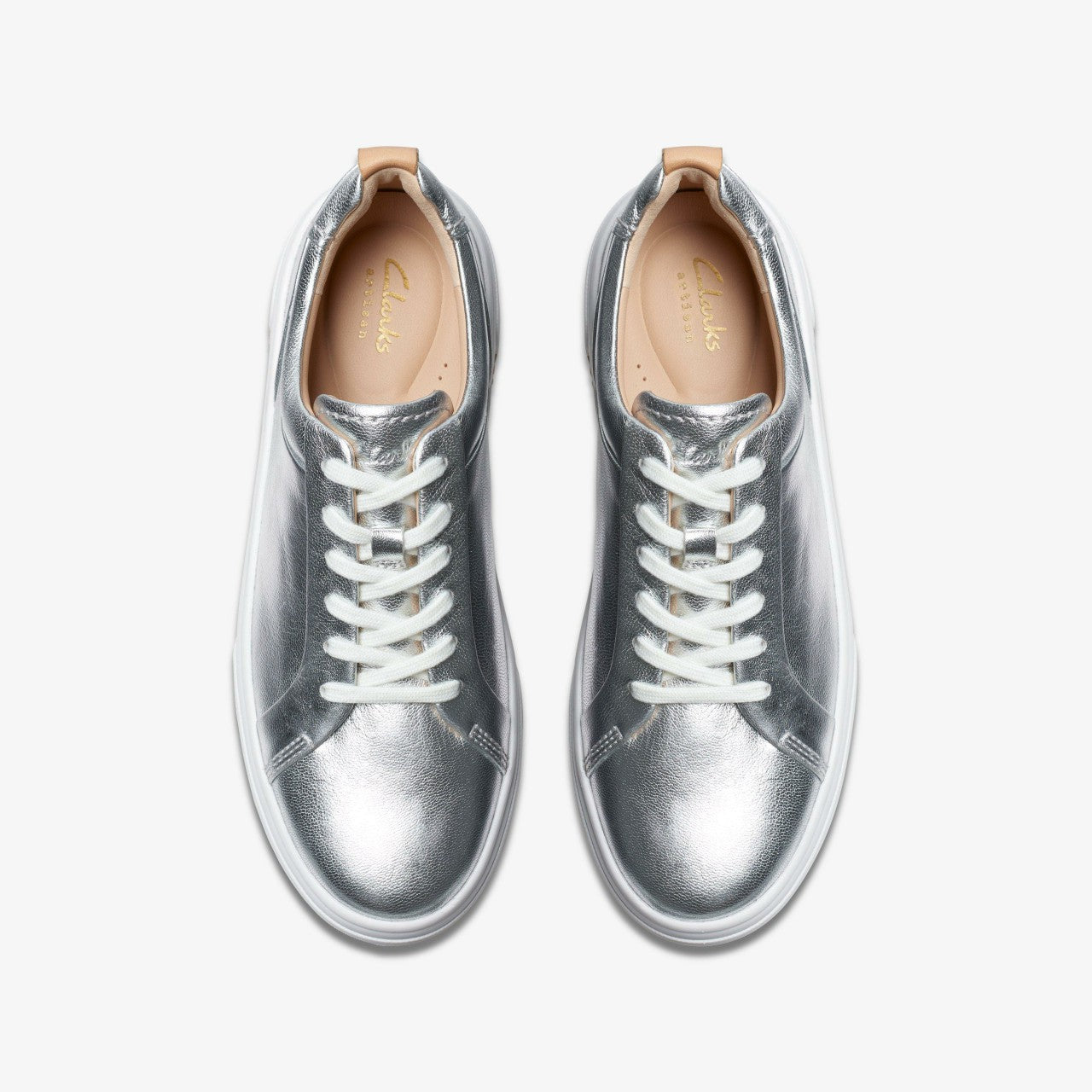 Hollyhock Walk Silver Leather | Clarks for sale - Women
