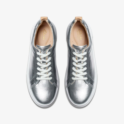 Hollyhock Walk Silver Leather | Clarks for sale - Women