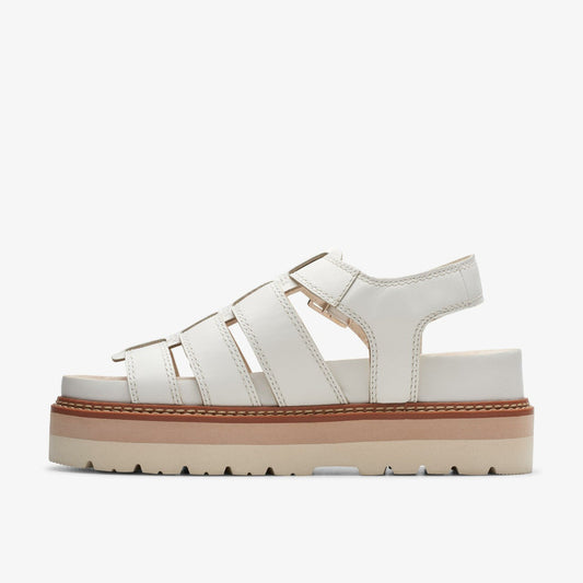 Orianna Twist Off White Leather | Clarks Sale - Women