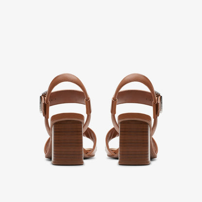 Siara 65 Buckle Tan Leather | Clarks discount - Women