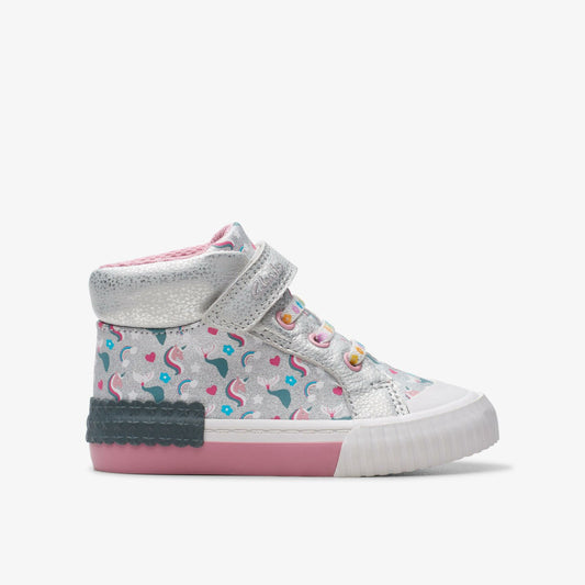 Foxing Halo Hi Toddler Silver | Clarks Sale - Kids