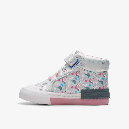 Foxing Halo Hi Toddler Silver | Clarks Sale - Kids