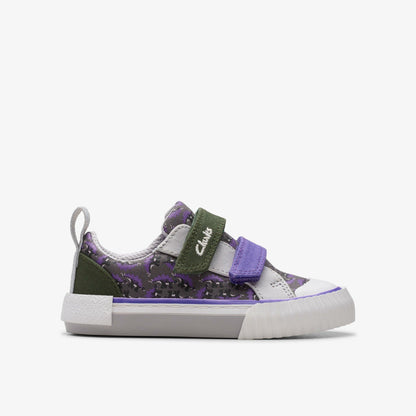 Foxing Steggy Toddler Grey Combination | Clarks Sale - Kids