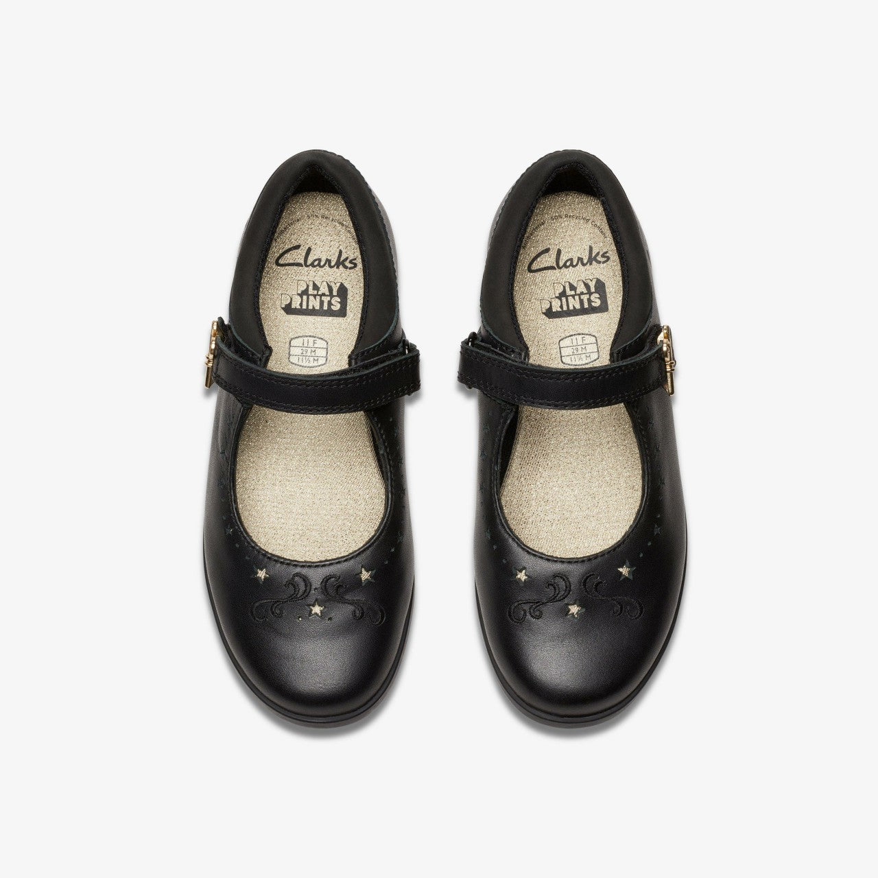 Lock Magic Kid Black Leather | Clarks on Sale - Kids