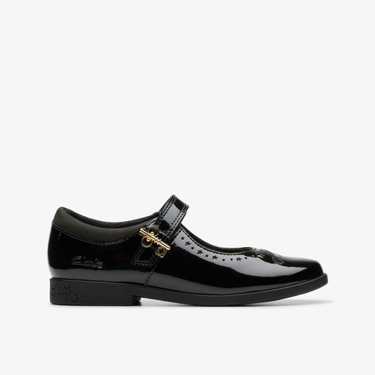 Lock Magic Kid Black Patent | Clarks for sale - Kids