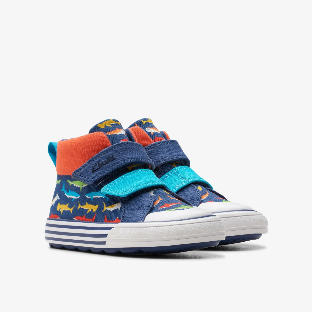 Foxing Save Hi Toddler Navy Print | Clarks for sale - Kids