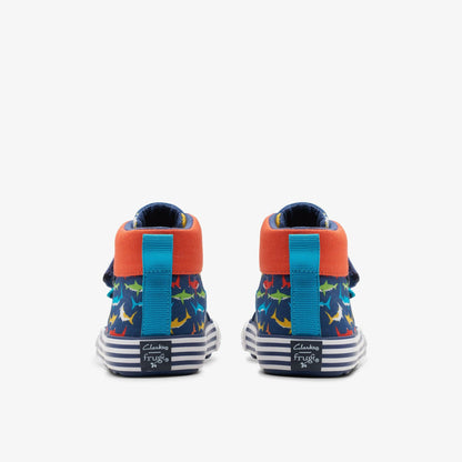 Foxing Save Hi Toddler Navy Print | Clarks for sale - Kids