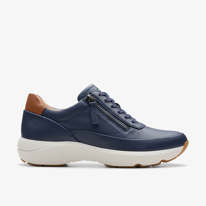 Tivoli Zip Navy Leather | Clarks outlet - Women