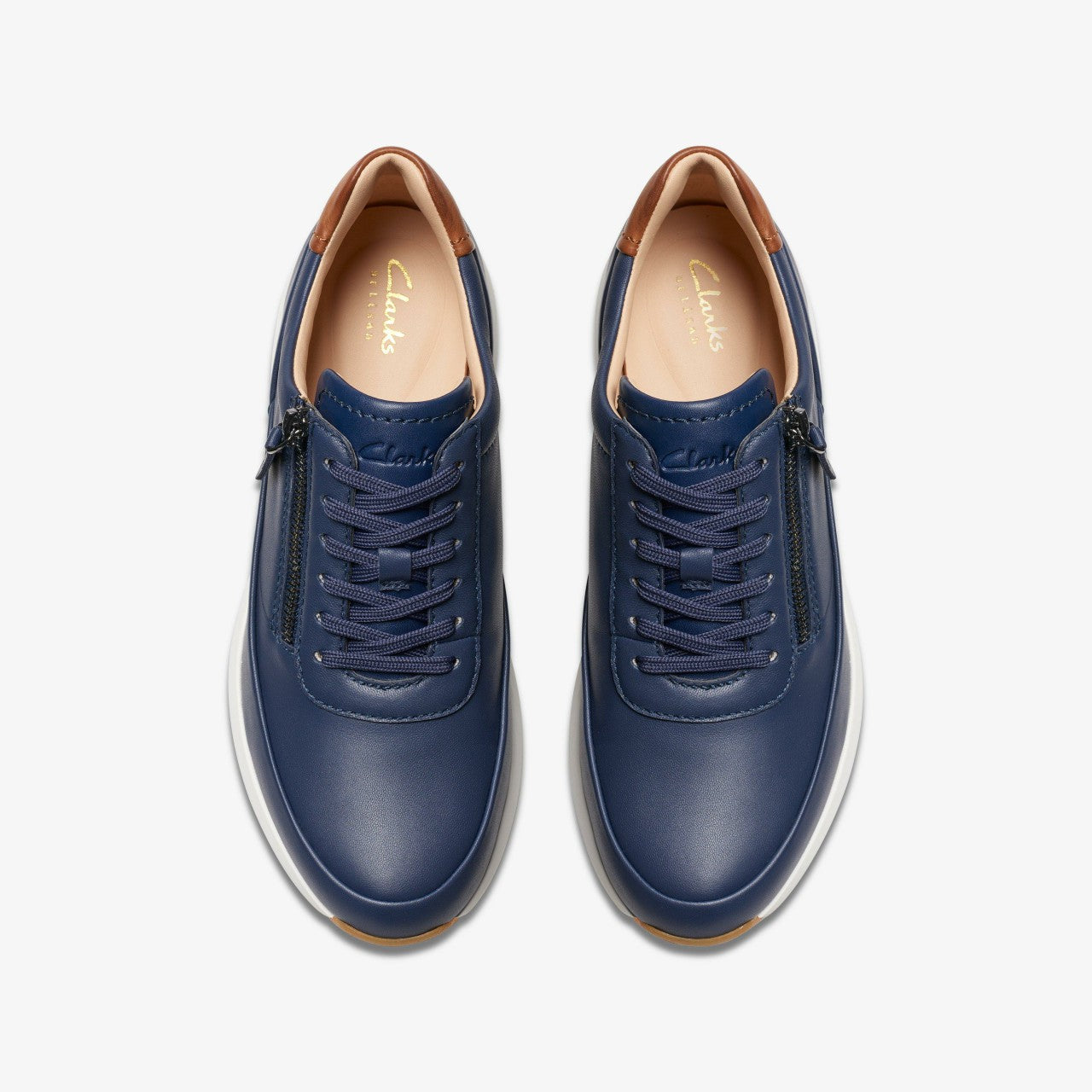 Tivoli Zip Navy Leather | Clarks outlet - Women