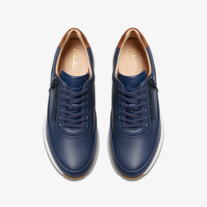 Tivoli Zip Navy Leather | Clarks outlet - Women
