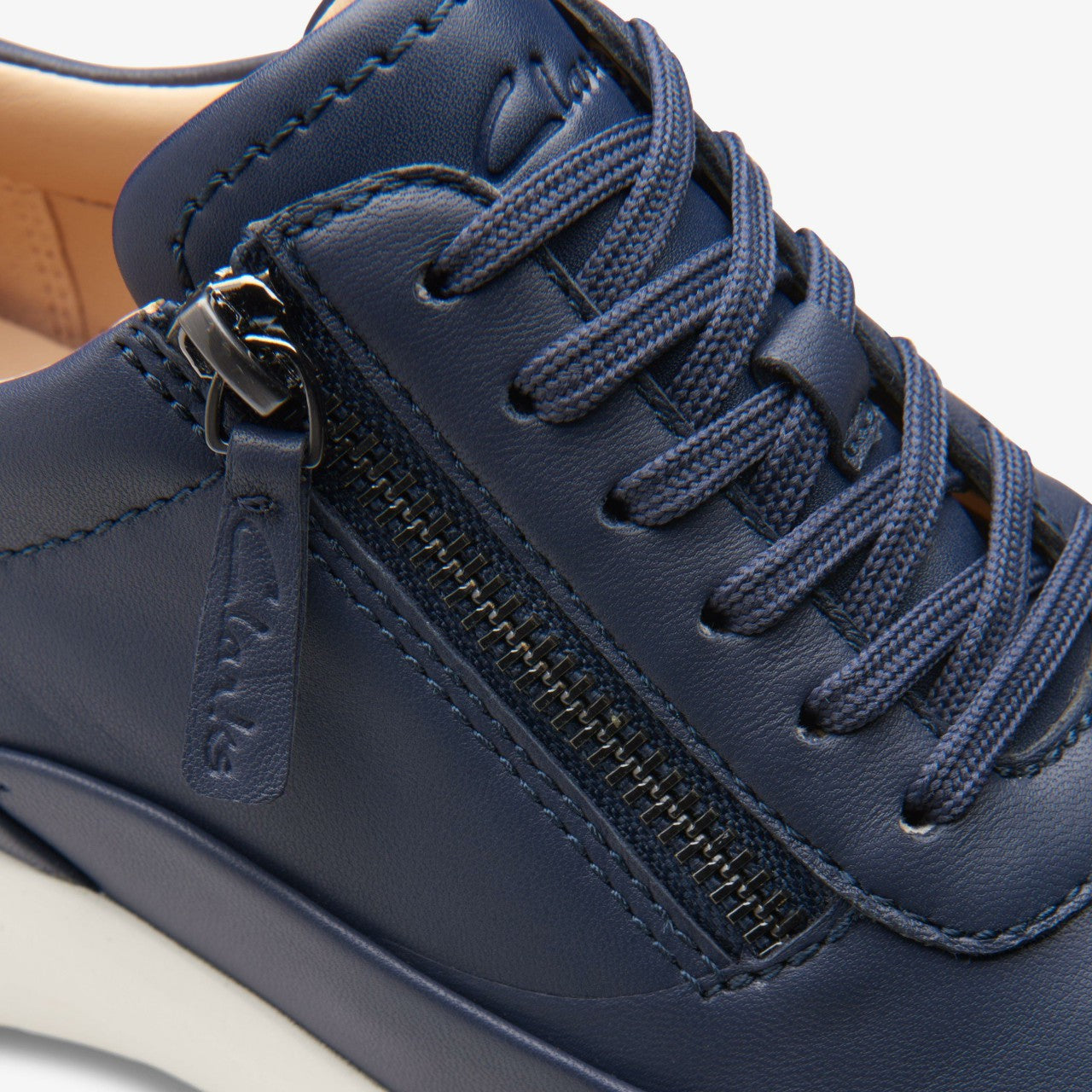 Tivoli Zip Navy Leather | Clarks outlet - Women