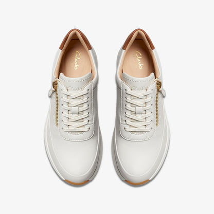 Tivoli Zip Off White Leather | Clarks discount - Women