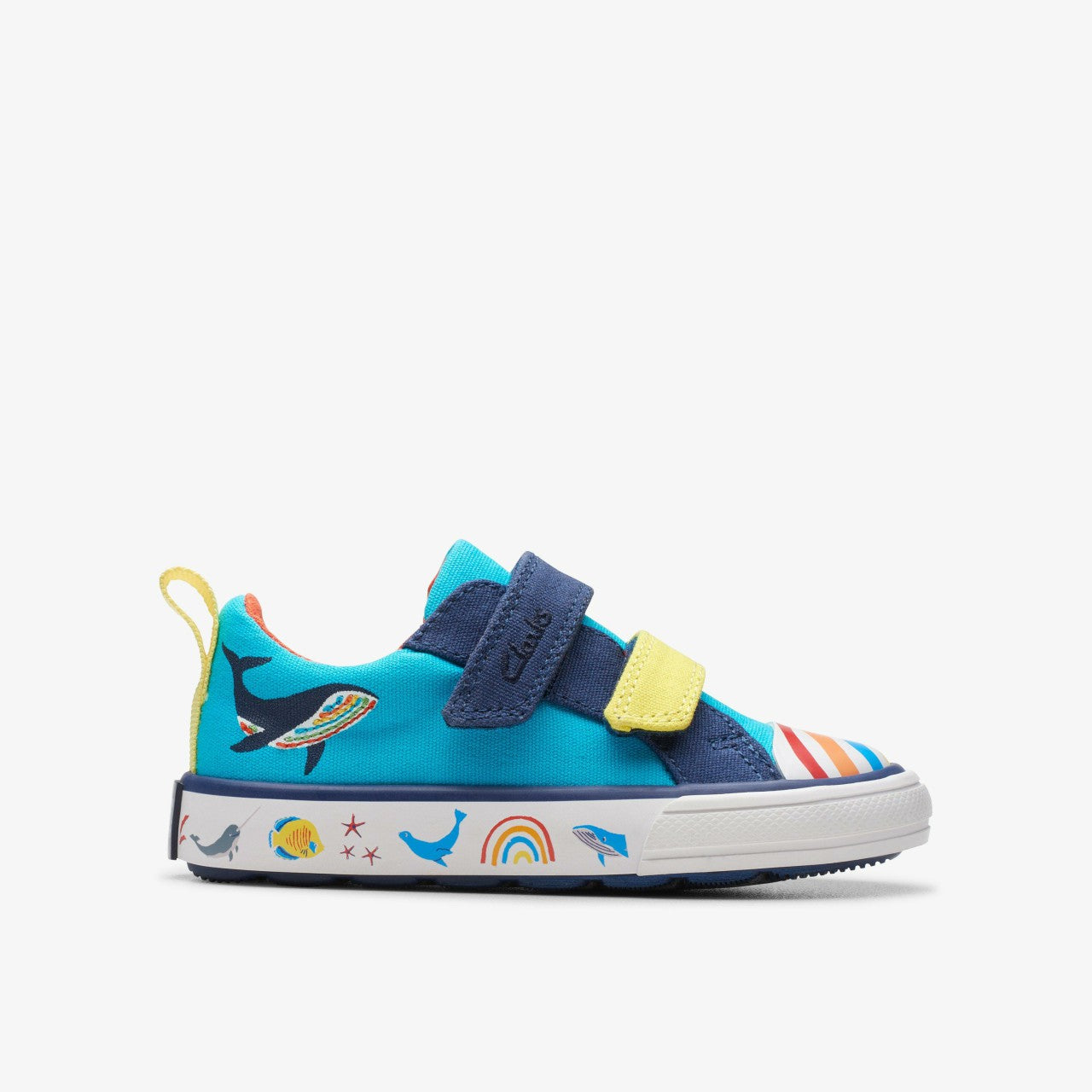 Foxing Ocean Toddler Blue Multicolour | Clarks online - Kids