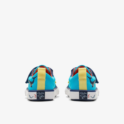 Foxing Ocean Toddler Blue Multicolour | Clarks online - Kids