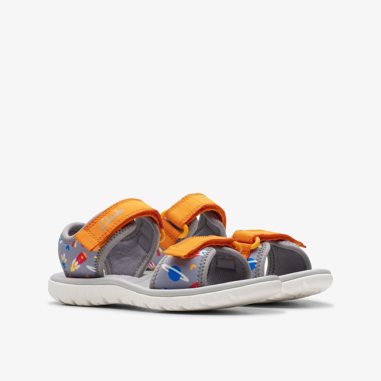 Surfing Tide Kid Grey / Orange | Clarks Sale - Kids