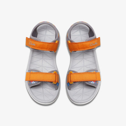 Surfing Tide Kid Grey / Orange | Clarks Sale - Kids