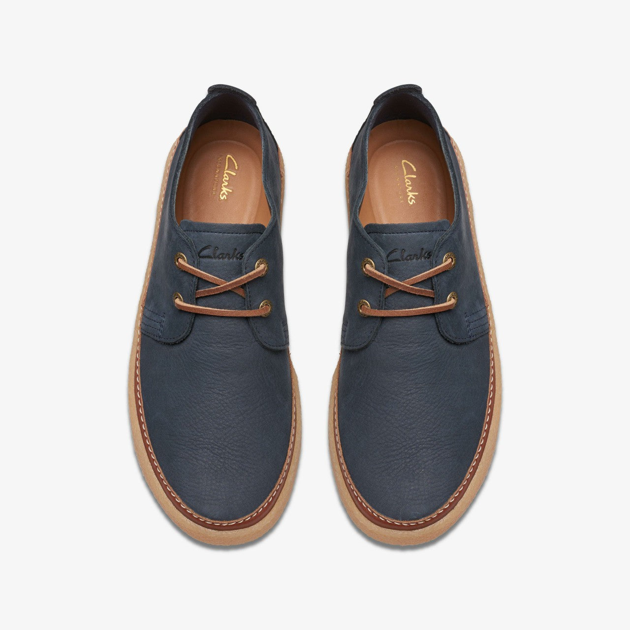 Clarkwood Low Navy Nubuck | Clarks outlet - Men