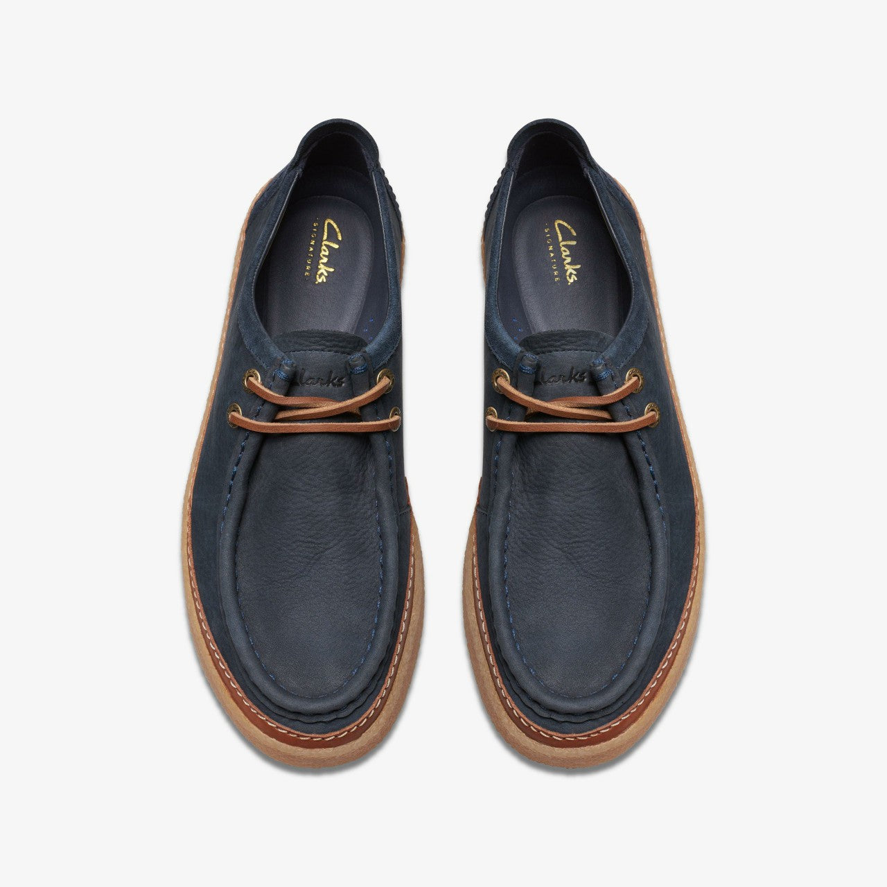 Clarkwood Moc Navy Nubuck | Clarks on Sale - Men